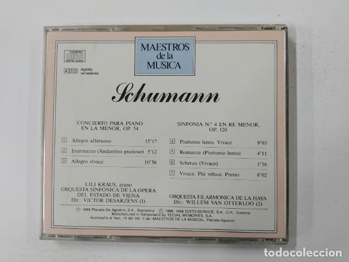 CDs de Música: ROBERT SCHUMANN. CONCIERTO PARA PIANO SINFONIA Nº 4. ORQUESTA OPERA DE VIENA. CD. TDKCD146 - Foto 3 - 295546203