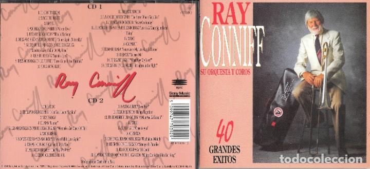 CDs de m&uacute;sica: RAY CONNIFF SU ORQUESTA Y COROS - 40 GRANDES &Eacute;XITOS - 2 CD - Foto 1