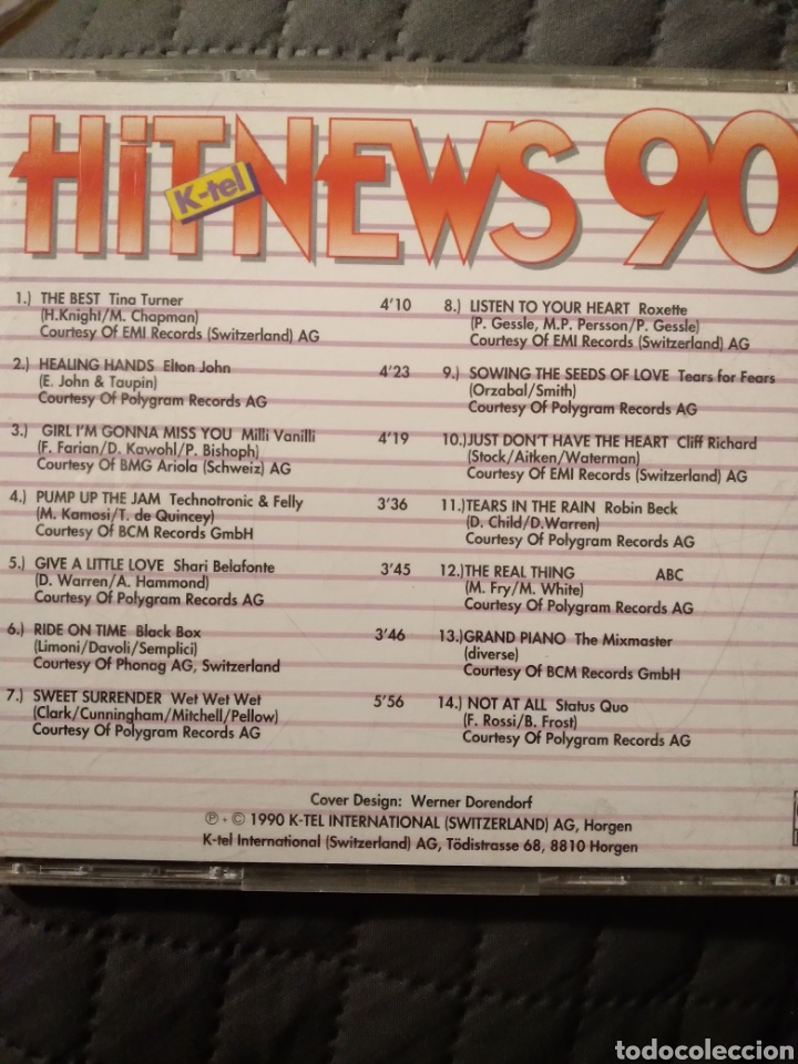 CDs de m&uacute;sica: Cd - K-TEL HIT NEWS 90 - Foto 2