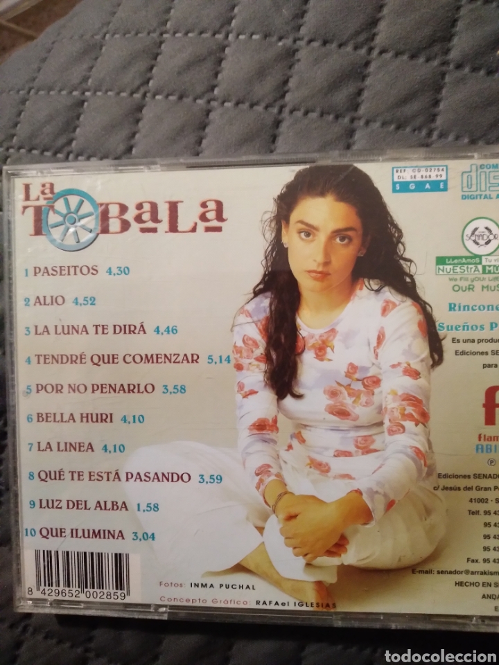 CDs de m&uacute;sica: Cd - LA TOBALA &rdquo;RINCONES DE SUE&Ntilde;OS PUROS&rdquo; - Foto 2
