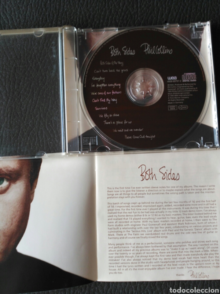 CDs de m&uacute;sica: PHIL COLLINS CD BOTH SIDES - Foto 4