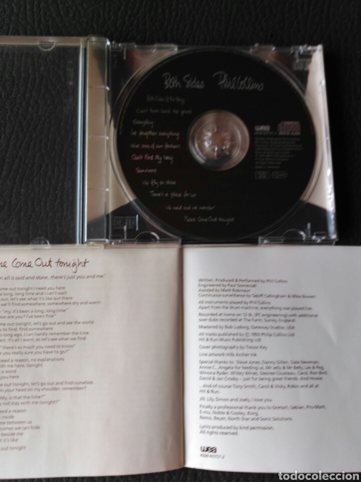 CDs de m&uacute;sica: PHIL COLLINS CD BOTH SIDES - Foto 10