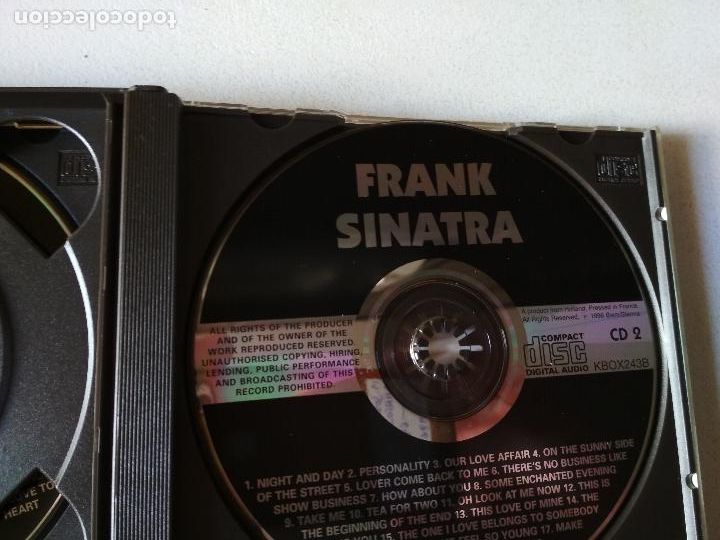 CDs de m&uacute;sica: Frank sinatra, 2cds, exitos - Foto 3