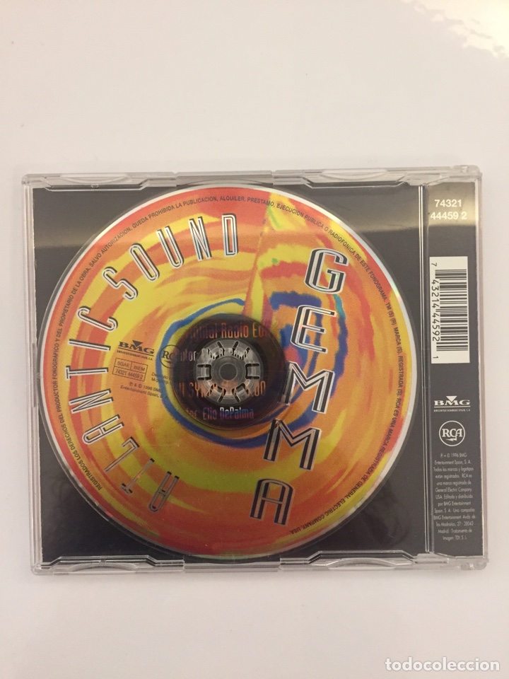 CDs de m&uacute;sica: CD SINGLE GEMMA, ATLANTIC SOUND - Foto 2