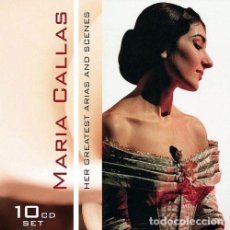CDs de Música: MARIA CALLAS - HER GREATEST ARIAS AND SCENES - 10 CD. Lote 295731798