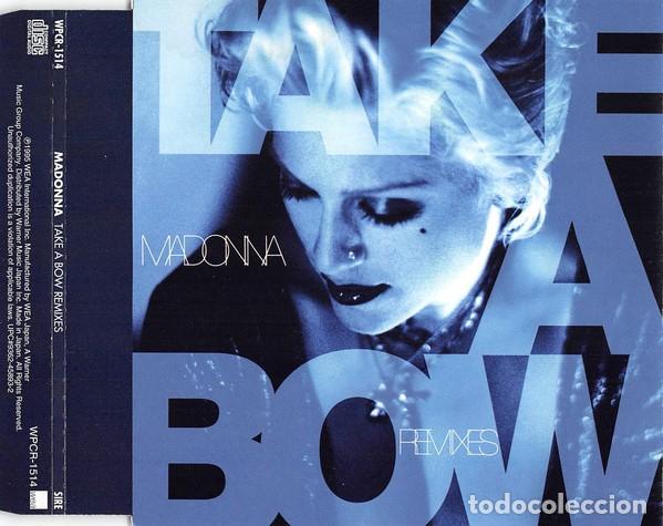 CDs de m&uacute;sica: Madonna - Take A Bow (Remixes) - CD Single Japan - Foto 1