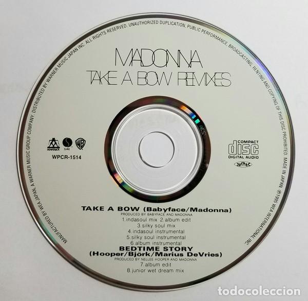 CDs de m&uacute;sica: Madonna - Take A Bow (Remixes) - CD Single Japan - Foto 2