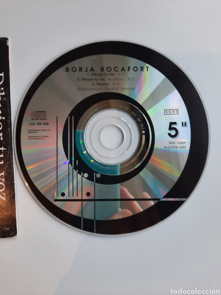 CDs de m&uacute;sica: Cd Borja Rocafort, Dibujar tu voz - Foto 3