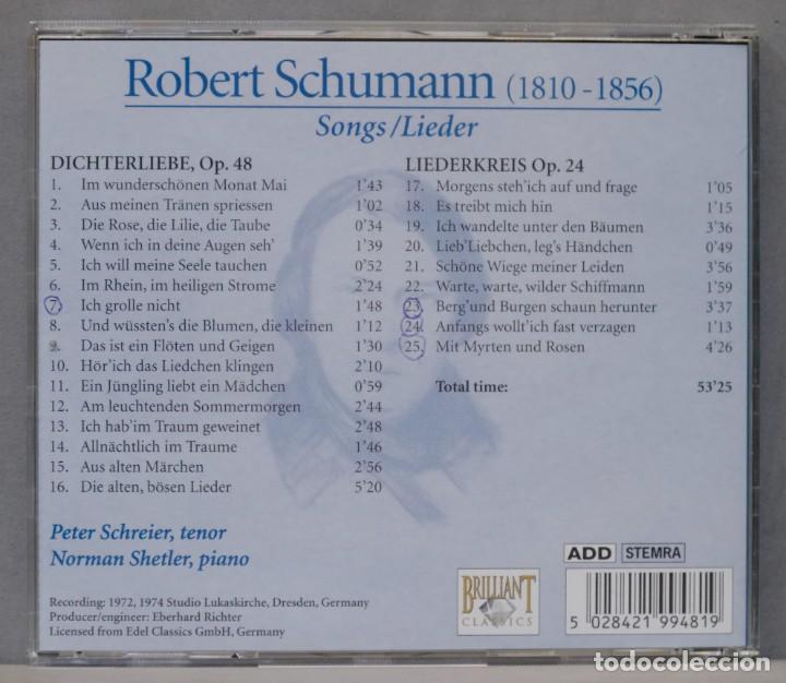 CDs de m&uacute;sica: CD. SCHUMANN. LIEDER OP. 48 OP. 24 - Foto 2