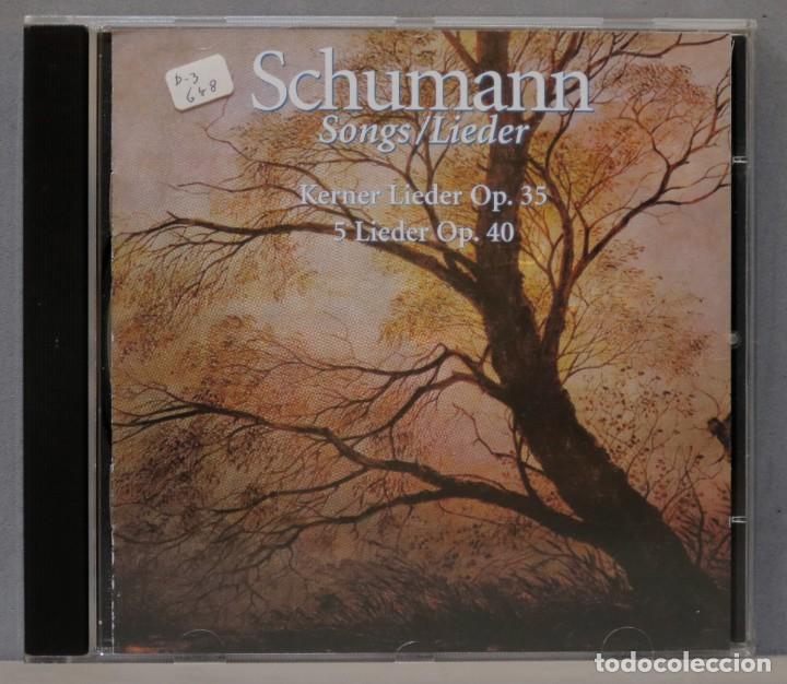 CDs de m&uacute;sica: CD. SCHUMANN. LIEDER. OP. 35. OP. 40 - Foto 1