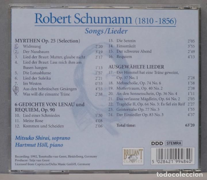 CDs de m&uacute;sica: CD.SCHUMANN. LIEDER. OP. 25. OP. 90 - Foto 2