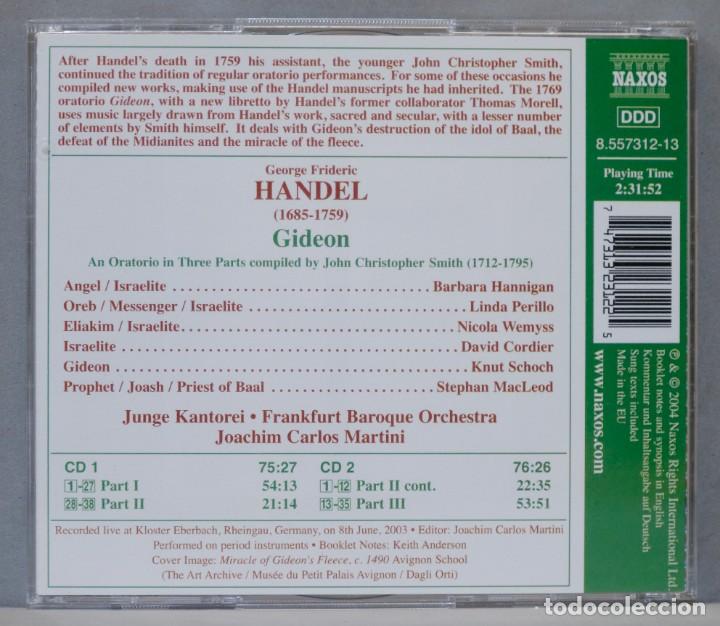 CDs de m&uacute;sica: CD. Martini. Gideon. HANDEL - Foto 2