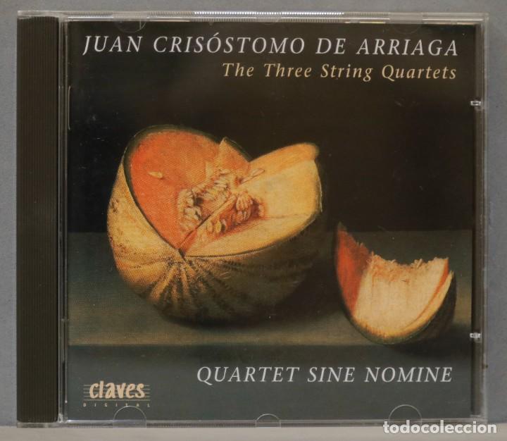 CDs de m&uacute;sica: CD. Juan Cris&oacute;stomo De Arriaga. The Three String Quartets - Foto 1