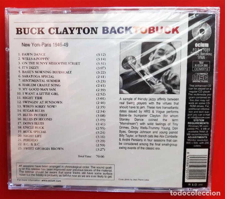 CDs de m&uacute;sica: BUCK CLAYTON - BACK TO BUCK CD - Foto 2