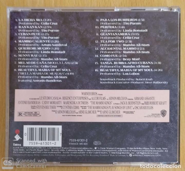 CDs de Música: B.S.O. THE MAMBO KINGS - CD 1992 (CELIA CRUZ, BENY MORE, ANTONIO BANDERAS, TITO PUENTE, LOS LOBOS..) - Foto 2 - 296803963