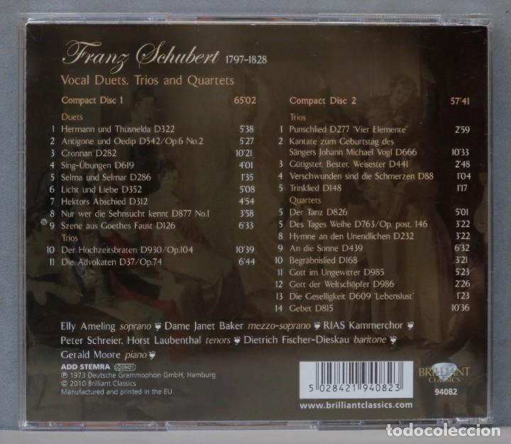 CDs de m&uacute;sica: CD. Schubert. Vocal Duets, Trios & Quartets - Foto 2
