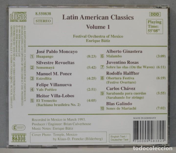 CDs de m&uacute;sica: CD. LATIN AMERICAN CLASSICS - Foto 2