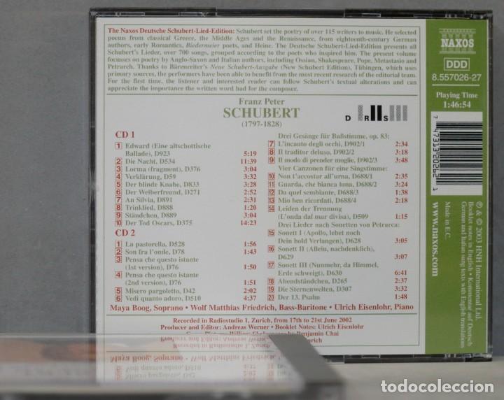 CDs de m&uacute;sica: 2 CD. SCHUBERT. EUROPEAN POETS - Foto 5