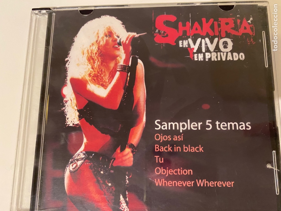 CDs de m&uacute;sica: Shakira en VIVO /- disco PROMOCIONAL rar&iacute;simo