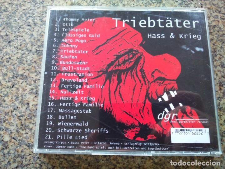 CDs de m&uacute;sica: CD -- TRIEBTATER -- HASS & KRIEG -- 21 TEMAS -- - Foto 2