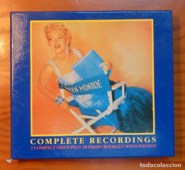 CDs de m&uacute;sica: MARILYN MONROE / COMPLETE RECORDINGS / 2CD / LIBRETO / 1991 / CAJA / CD - Foto 1