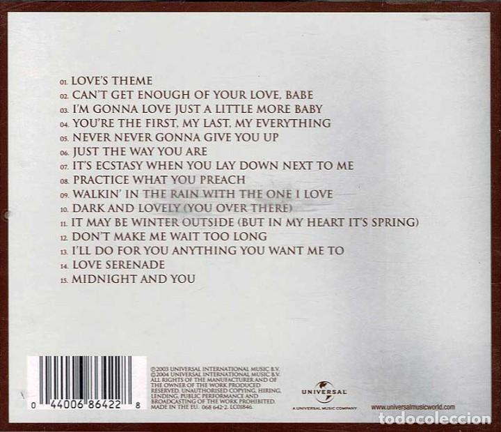 CDs de m&uacute;sica: Barry White - Love Songs. CD - Foto 2