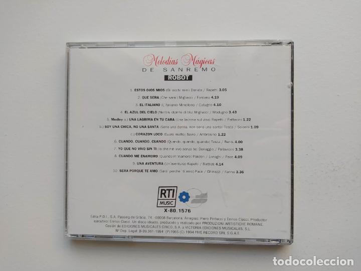 CDs de m&uacute;sica: MELODIAS MAGICAS DE SAN REMO. CD. TDKCD153 - Foto 3