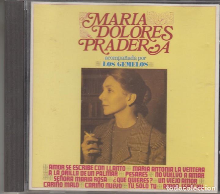 CDs de M&uacute;sica: Mar&iacute;a Dolores Pradera cd Acompa&ntilde;ada por Los Gemelos 1992 Zafiro