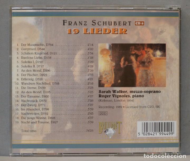 CDs de m&uacute;sica: CD. 19 lieder. sarah walker. roger vignoles. SCHUBERT - Foto 2
