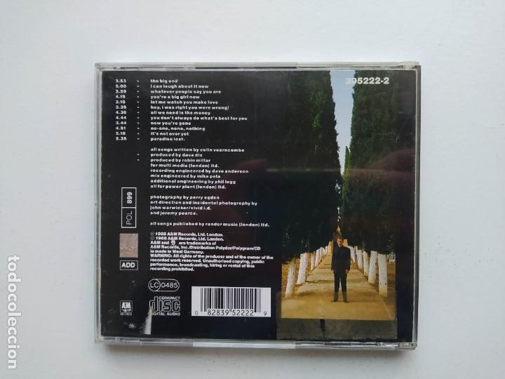 CDs de m&uacute;sica: Black: Comedy. A&M Records. 1988. CD. TDKCD156 - Foto 3