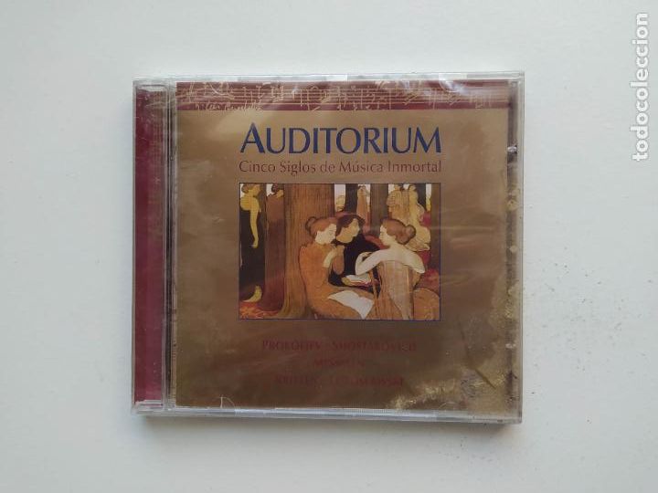 Music CDs: AUDITORIUM. CINCO SIGLOS DE M&Uacute;SICA INMORTAL. PROKOFIEV SHOSTAKOVICH. CD. NUEVO. TDKCD158