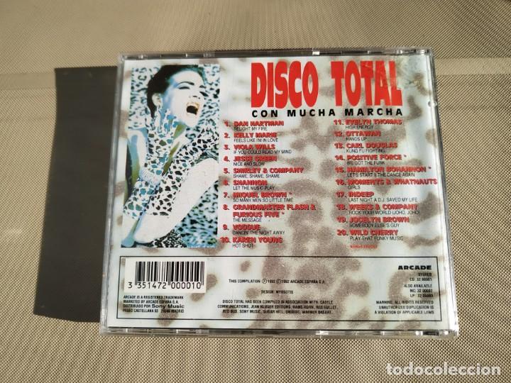 CDs de m&uacute;sica: Disco Total. Con Mucha Marcha. CD. Recopilatorio. Arcade - Foto 2