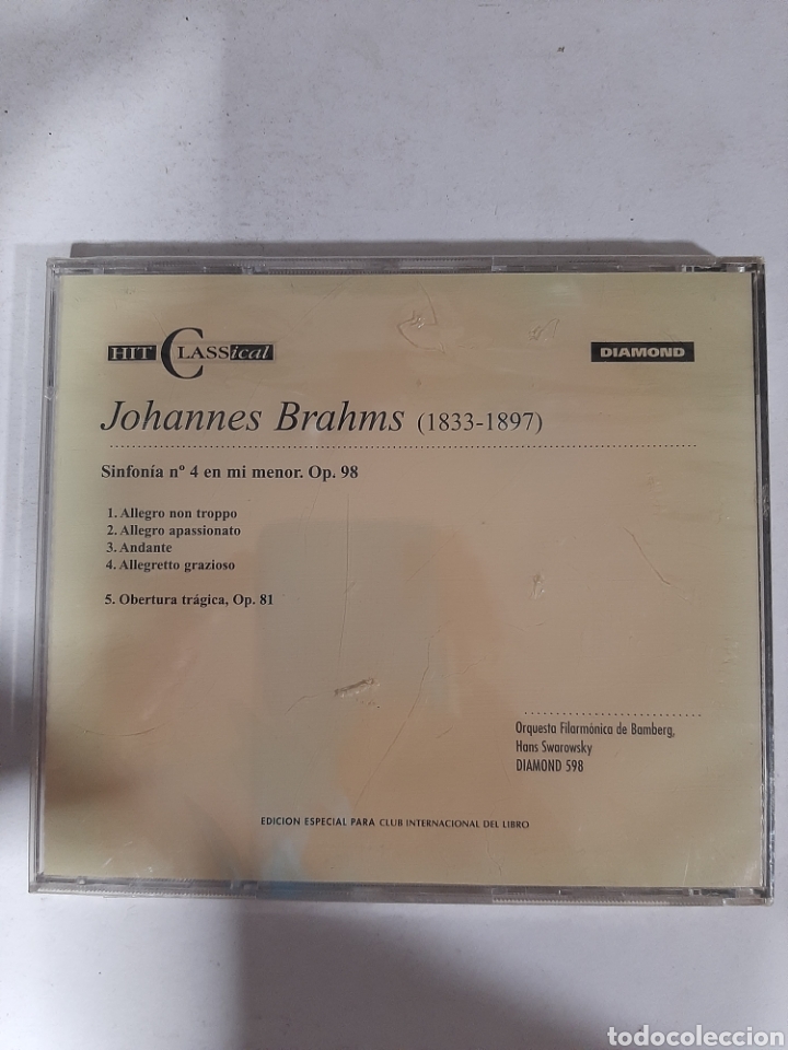 CDs de m&uacute;sica: SCD100 Brahms -CD SEGUNDA MANO - Foto 2