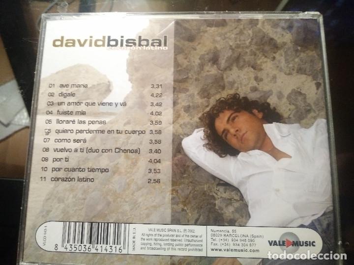 CDs de m&uacute;sica: David Bisbal &ndash; Coraz&oacute;n Latino 2002 - Foto 2