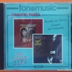 CDs de Música: AMANCIO PRADA ROSALIA DE CASTRO/CARAVEL DE CARAVELES FONOMUSIC 1988 LARGA DURACIÓN 2 LP'S. Lote 297724623