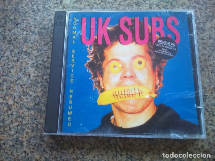 CDs de m&uacute;sica: CD -- UK SUBS - NORMAL SERVICE RESUMED -- DOBLE CD -- 1993 -- - Foto 1