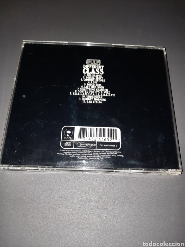CDs de m&uacute;sica: PULP, DIFERENT CLASS. 1995 ISLAND RECORDS - Foto 2