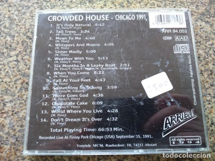 CDs de m&uacute;sica: CD -- CROWDED HOUSE - CHICAGO 1991 -- - Foto 2