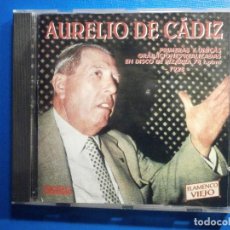 CDs de Música: CD ROM AURELIO DE CÁDIZ, FLAMENCO VIEJO, PRIMERAS Y ÚNICAS GRABACIONES REALIZADAS EN DISCO PIZARRA
