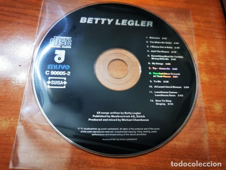 CDs de m&uacute;sica: BETTY LEGLER Betty legler CD ALBUM SIN CAJA NI PORTADA SUIZA CONTIENE 12 TEMAS MUY RARO