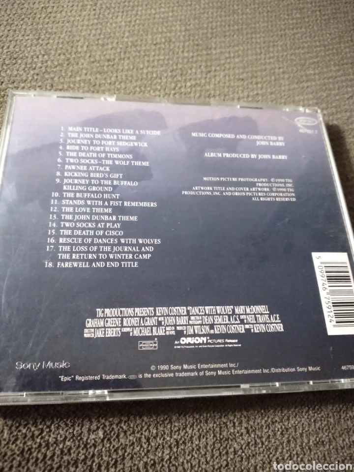 CDs de m&uacute;sica: Cd BSO - JOHN BARRY &rdquo; DANCes WITH WOLVES&rdquo; EDICI&Oacute;N ESPA&Ntilde;OLA - Foto 3