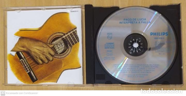 CDs de m&uacute;sica: PACO DE LUCIA (INTERPRETA A MANUEL DE FALLA) CD 1995 - Foto 3