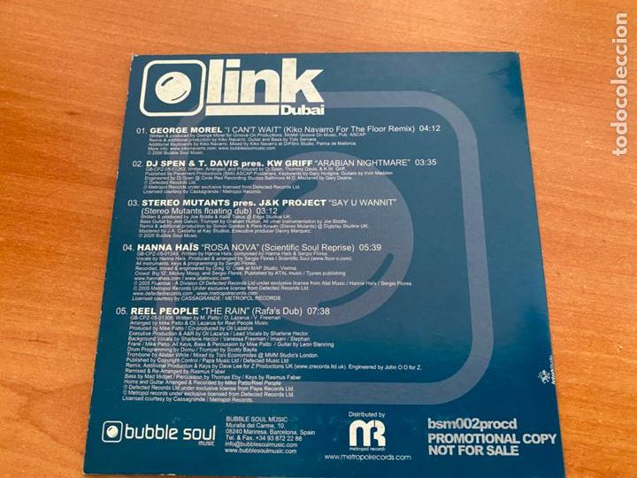 CDs de m&uacute;sica: LINK DUBAI CD SINGLE PROMO (CDIM3) - Foto 2