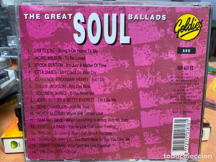 CDs de m&uacute;sica: Various - The Great Soul Ballads (CD, Comp) - Foto 2