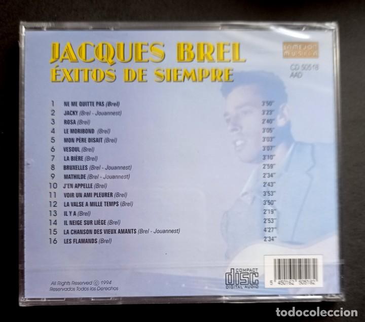 CDs de m&uacute;sica: JACQUES BREL - Exitos De Siempre - CD 1994 - (Nuevo / Precintado) - Foto 2