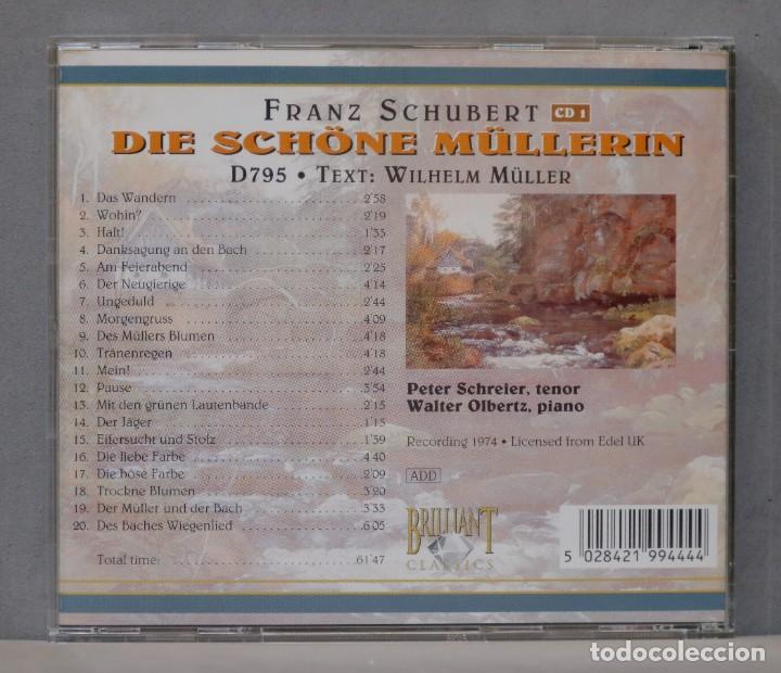 CDs de m&uacute;sica: CD. SCHUBERT. DIE SCHOBE MULLERIN. CD 1 - Foto 2