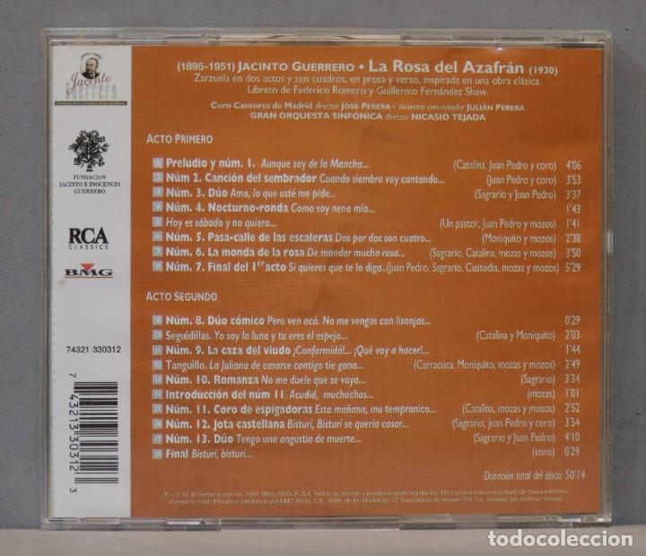 CDs de m&uacute;sica: CD. LA ROSA DEL AZAFRAN. GUERRERO - Foto 2