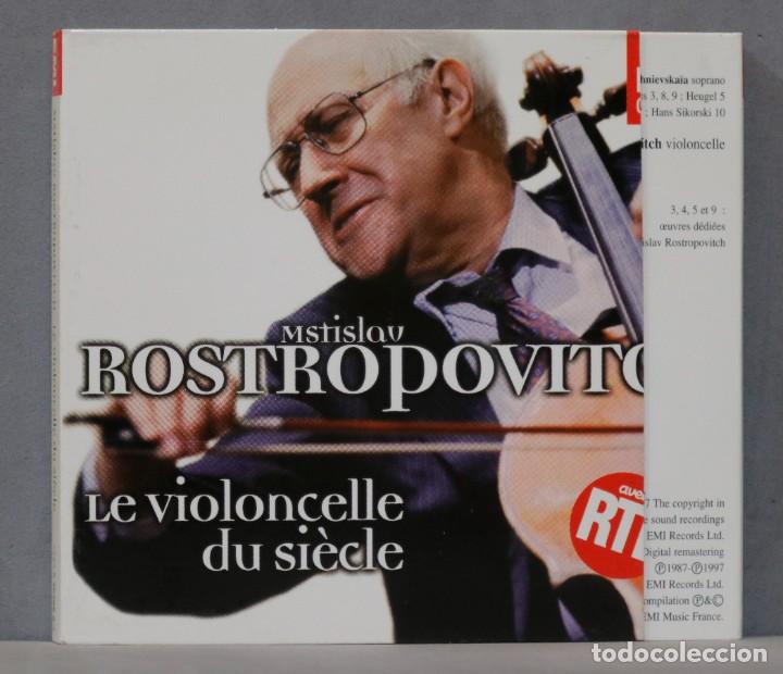 CDs de m&uacute;sica: 2 CD. Mstislav Rostropovich. Le Violoncelle Du Siecle - Foto 1