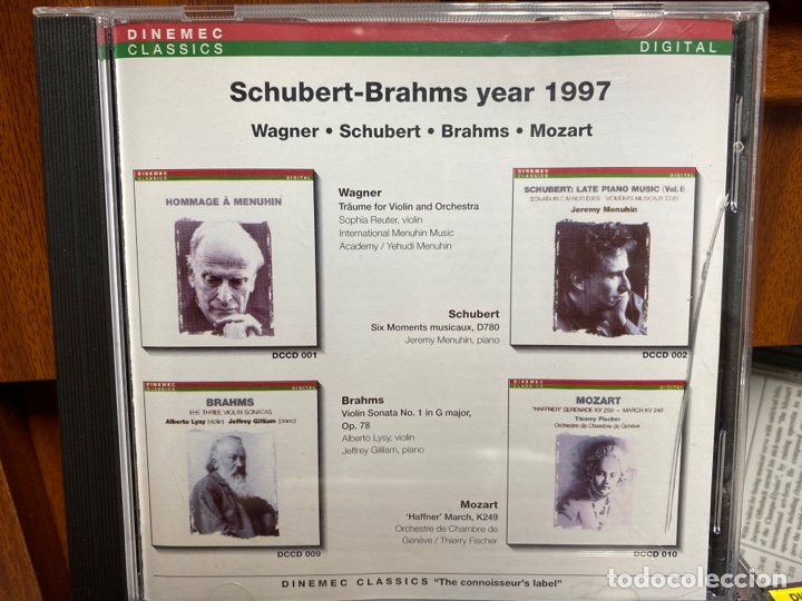 CDs de m&uacute;sica: Wagner, Schubert, Brahms, Mozart - Schubert-Brahms Year 1997 (CD, Comp) - Foto 1