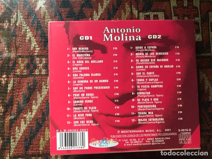 CDs de m&uacute;sica: Antonio Molina. Dos CDs - Foto 3